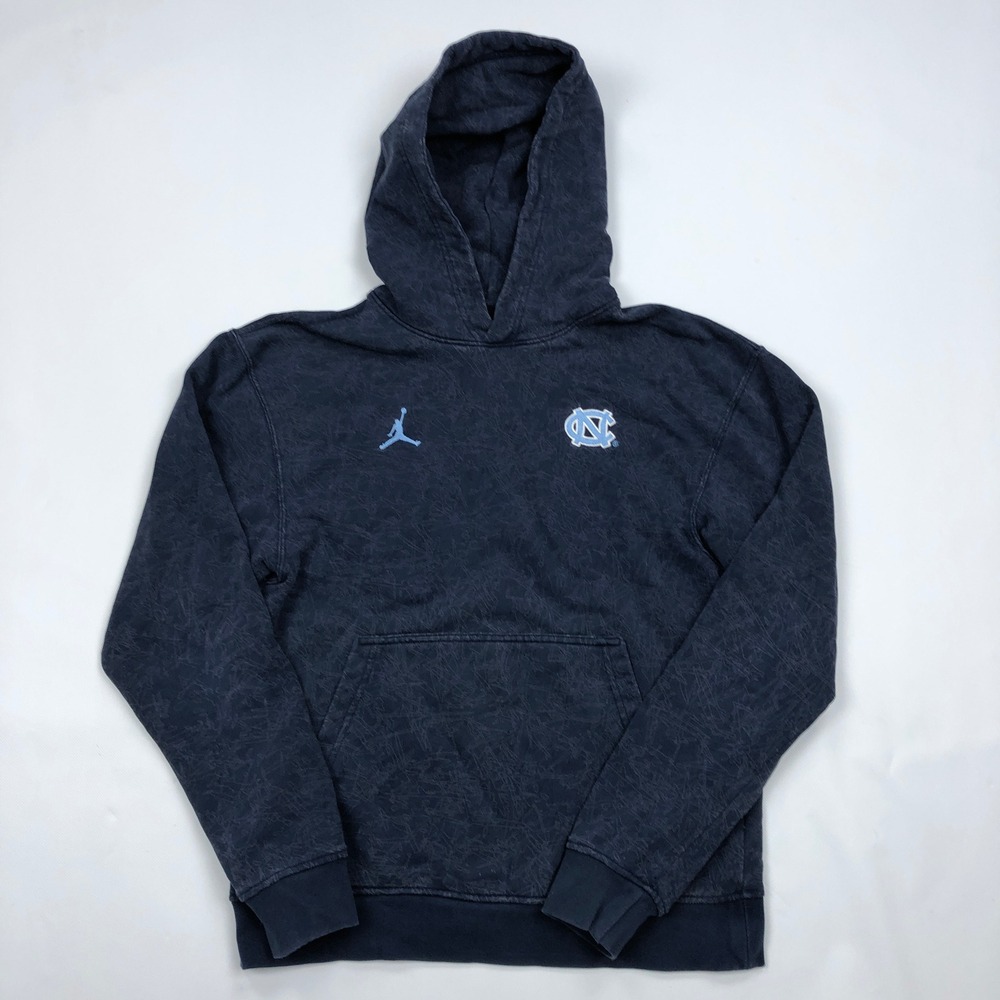 Jordan UNC North Carolina Tar Heels All-Over Print AOP Hoodie Small Navy DR0279